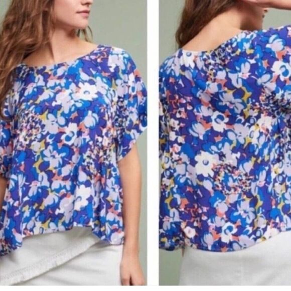 Anthropologie Maeve floral blouse size medium - Picture 1 of 6